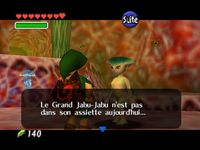 une photo d'Ã©cran de The Legend of Zelda - Ocarina of Time sur Nintendo 64